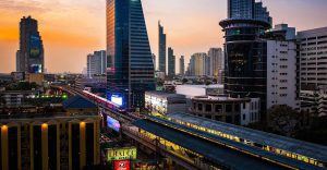 skyline bangkok thailand