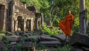monk in cambodia